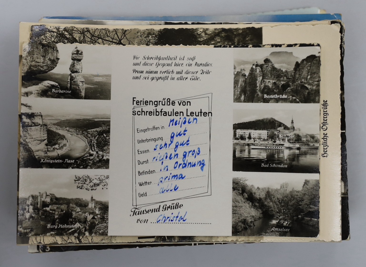 A quantity of various postcards, mostly European